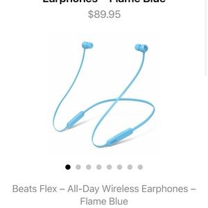 Beats by Dre Beats Flex Wireless Earphones in Flame Blue